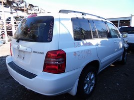 2003 Toyota Highlander White 3.0L AT 2WD #Z22078